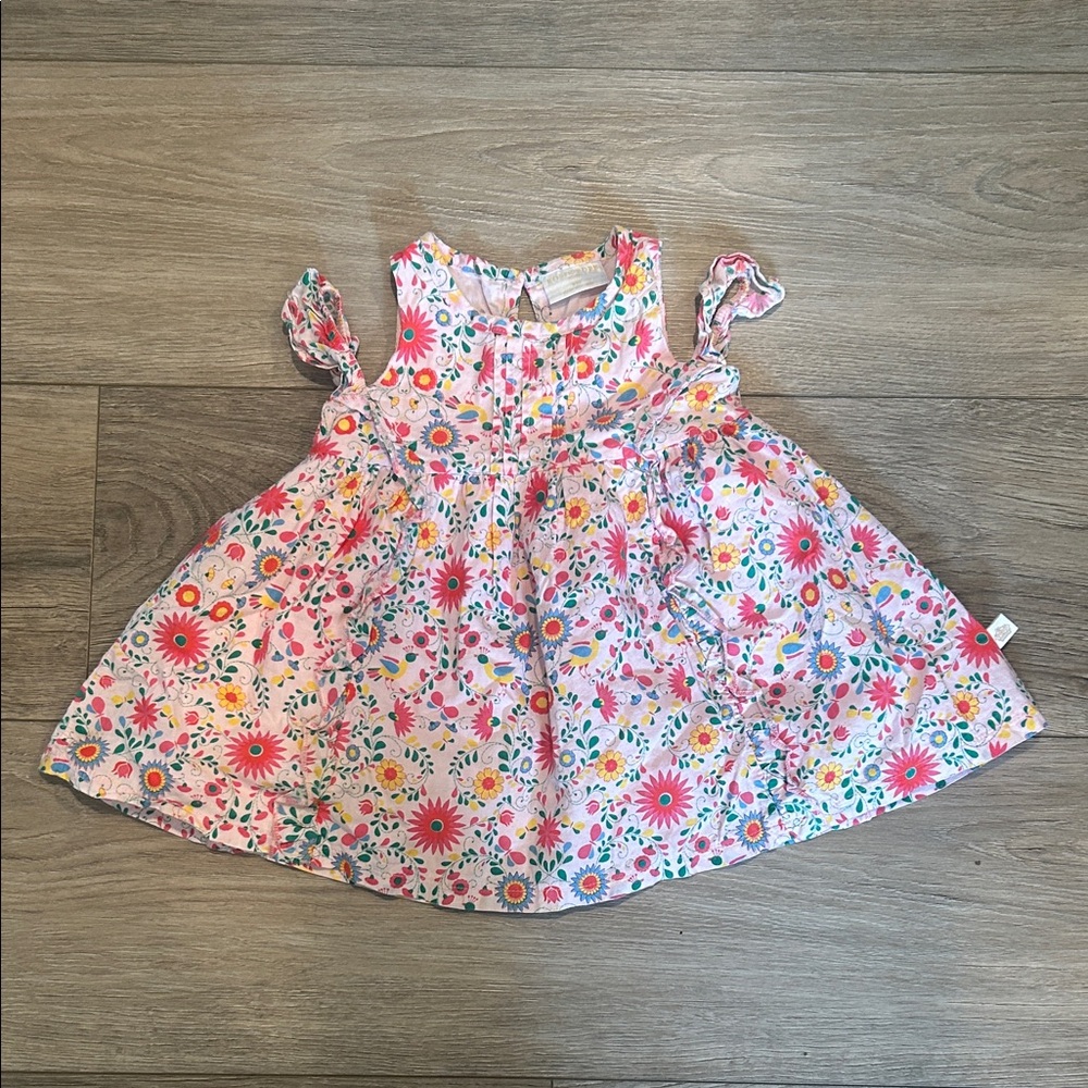 Rosie Pope Pink Floral Baby Dress Size 18 months